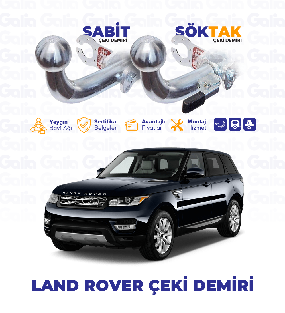 Land Rover Çeki Demiri Modelleri, Montajı - Galia Türkiye