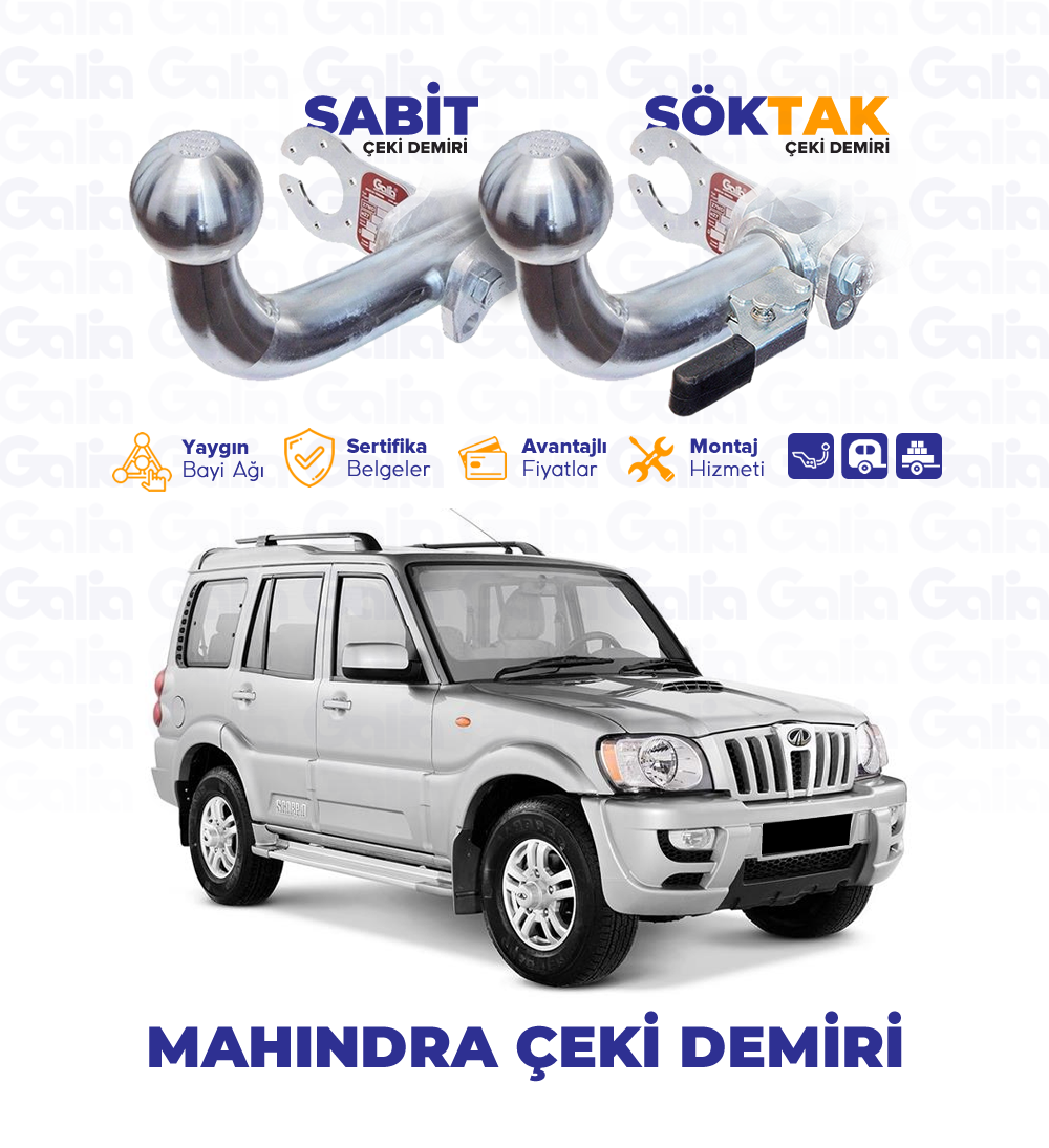 Mahindra Çeki Demiri Modelleri, Montajı - Galia Türkiye